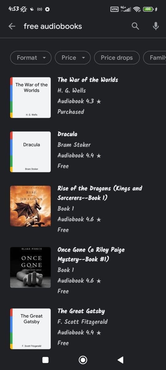 Αναζήτηση δωρεάν ηχητικών βιβλίων στα Βιβλία και ηχητικά βιβλία Google Play