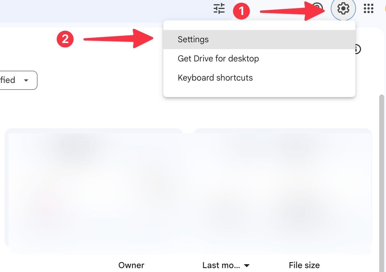 Ρυθμίσεις Google Drive