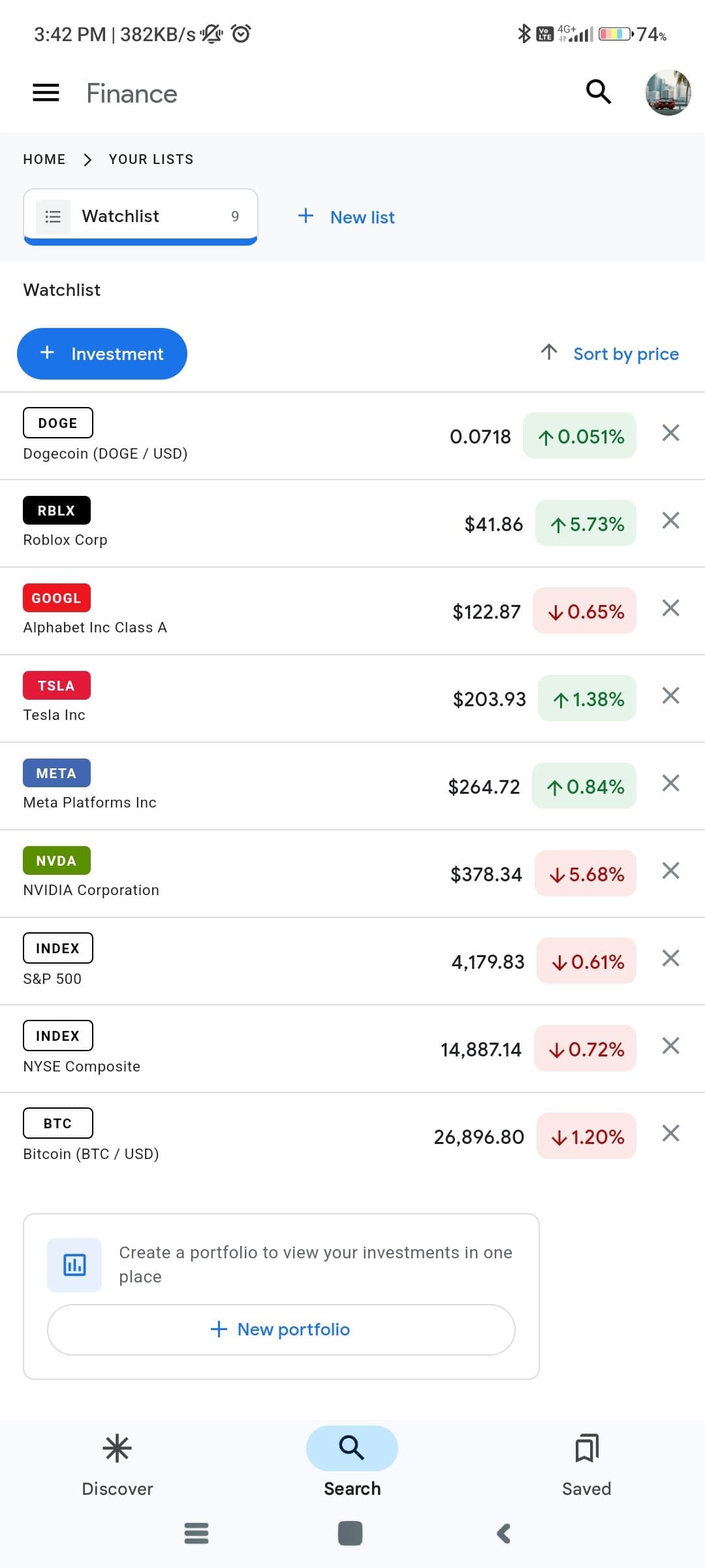 Google-Search-Finance-widget-config