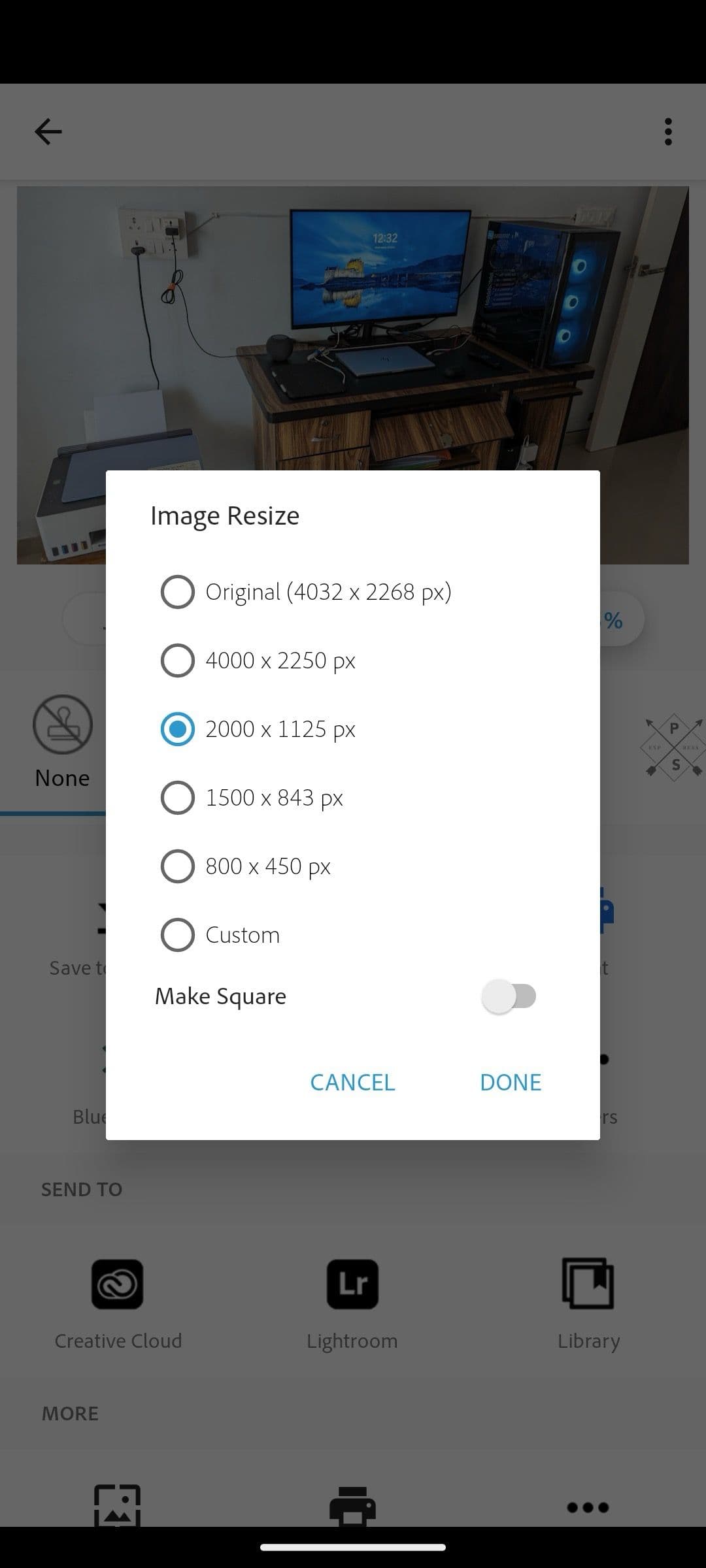 μείωση της ανάλυσης εικόνας στο Adobe photoshop