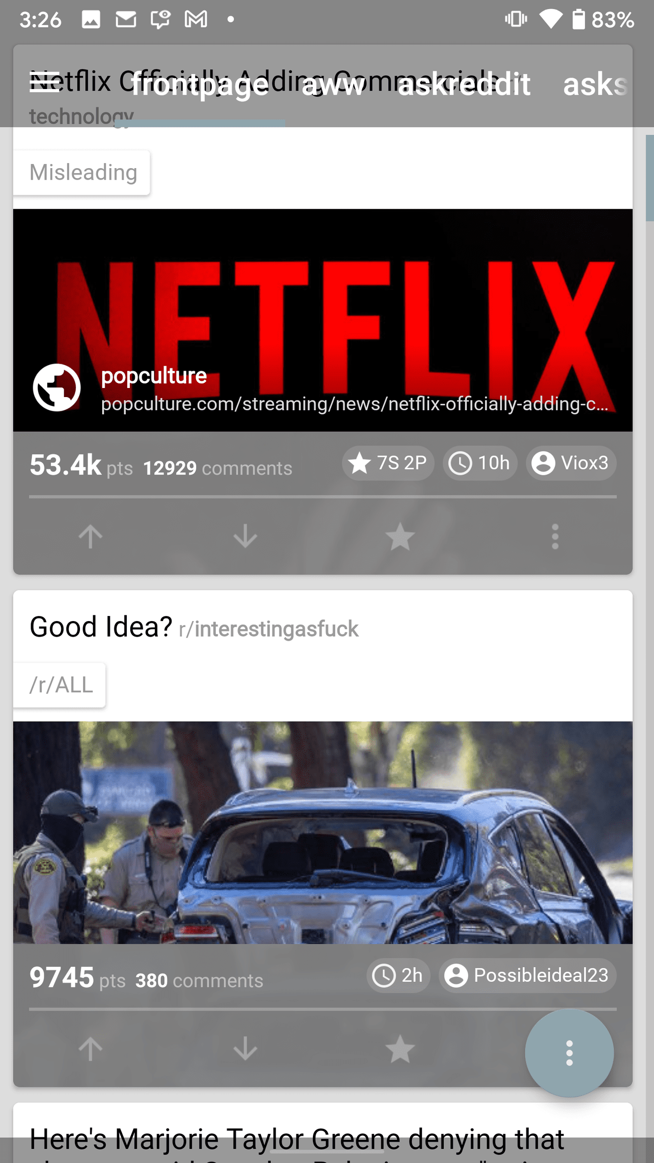 τώρα προβολή ανάρτησης reddit