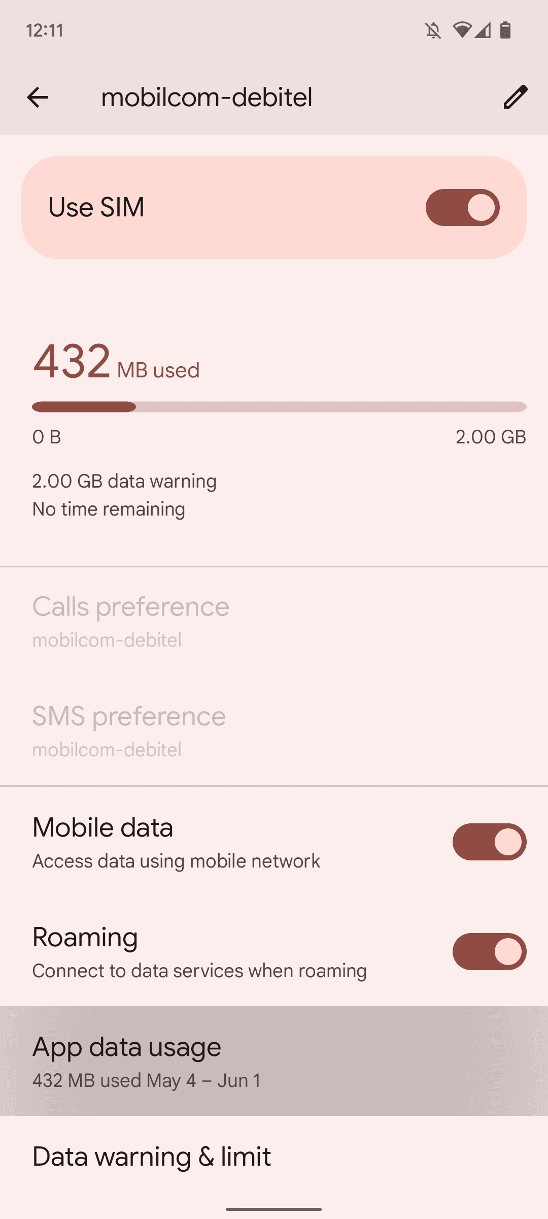 ελέγξτε την κατανάλωση δεδομένων εφαρμογών στο Android