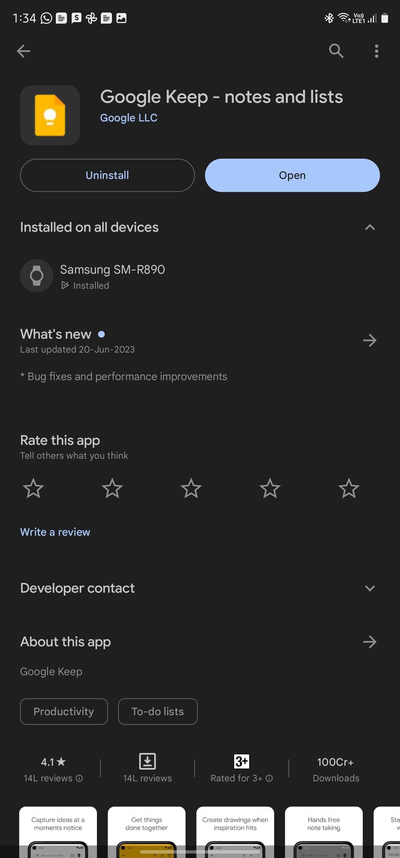 Google Play Store με μπλε τόνους