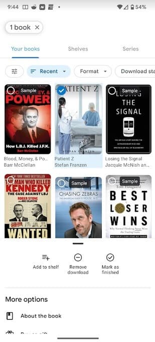 Διαχειριστείτε πολλά eBook ταυτόχρονα με τις νέες δυνατότητες διαχείρισης βιβλιοθήκης - Η Google προσθέτει χρήσιμες νέες λειτουργίες στην εφαρμογή Βιβλία Android Play