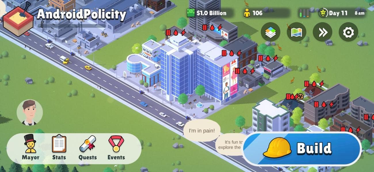 Pocket City 2 ζώνες με μόνο μισή ισχύ