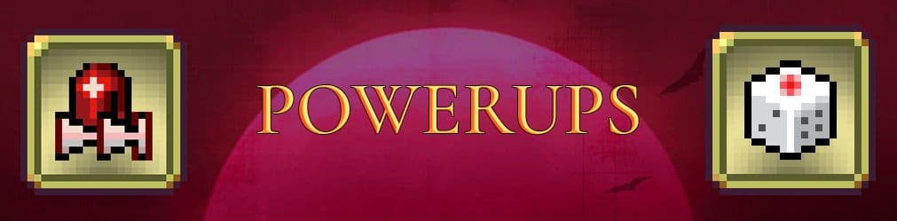 banner showing two powerups from Vampire Survivors