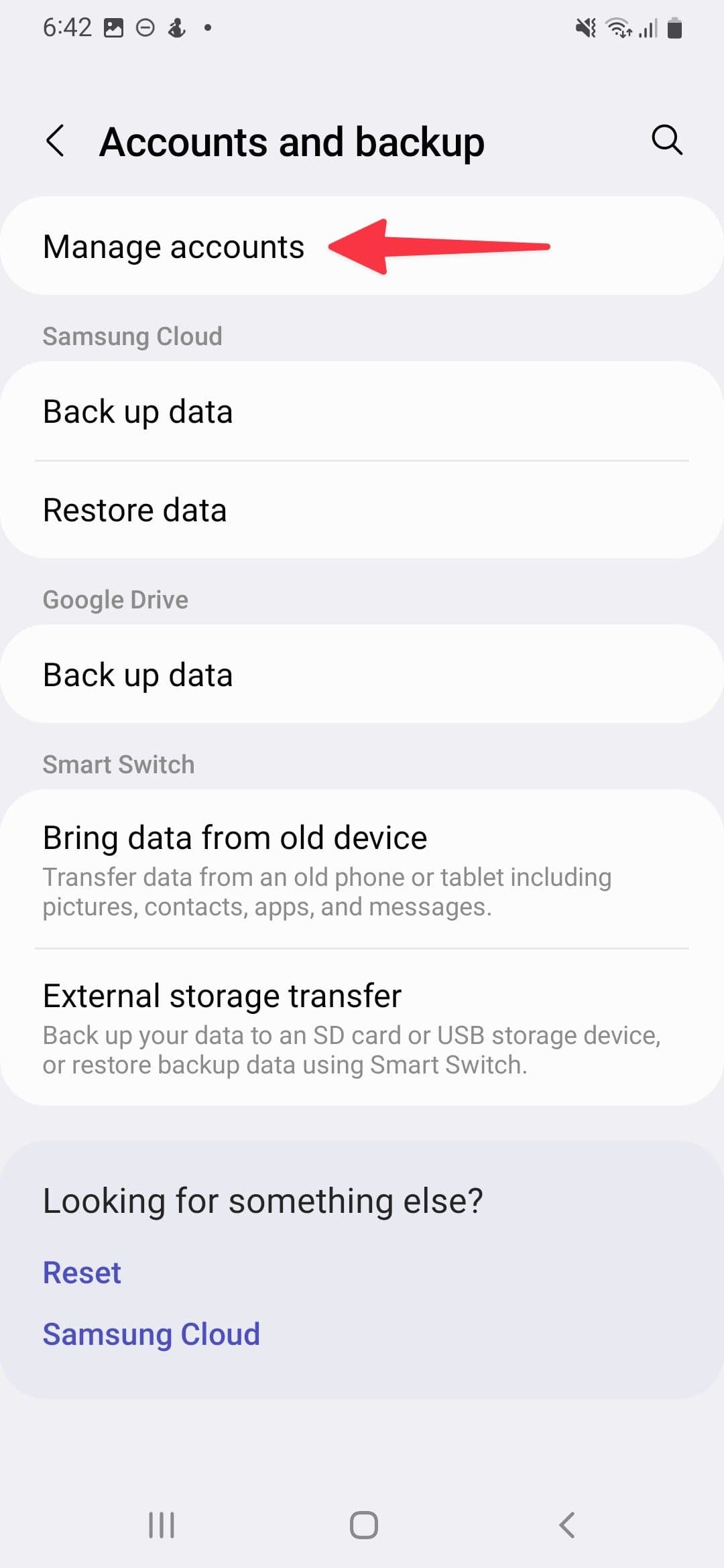 Διαχείριση λογαριασμών στη Samsung