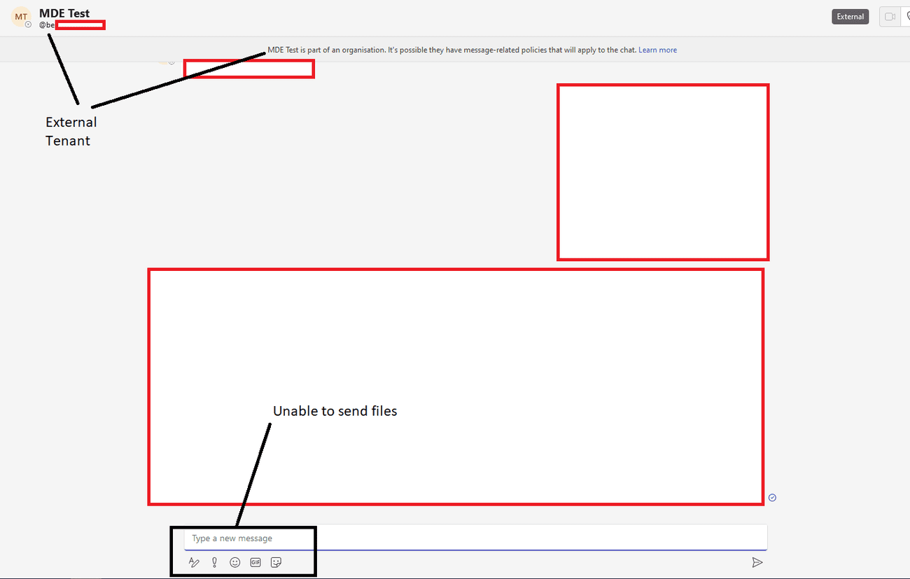 Περιορισμοί πελάτη που εμποδίζουν τους εξωτερικούς χρήστες να στείλουν ένα αρχείο