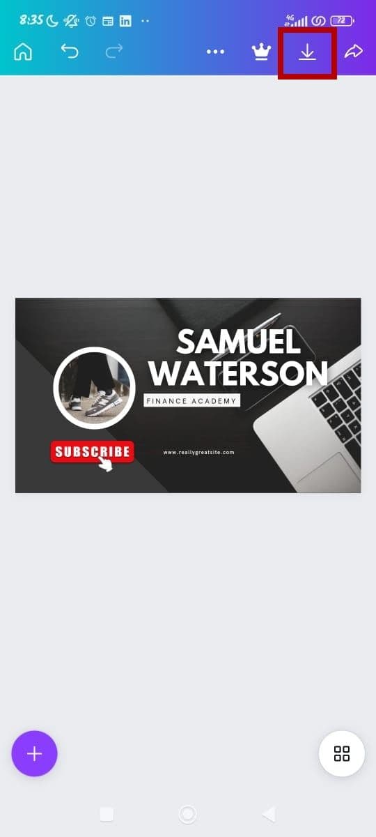 Λήψη εικόνας Canva