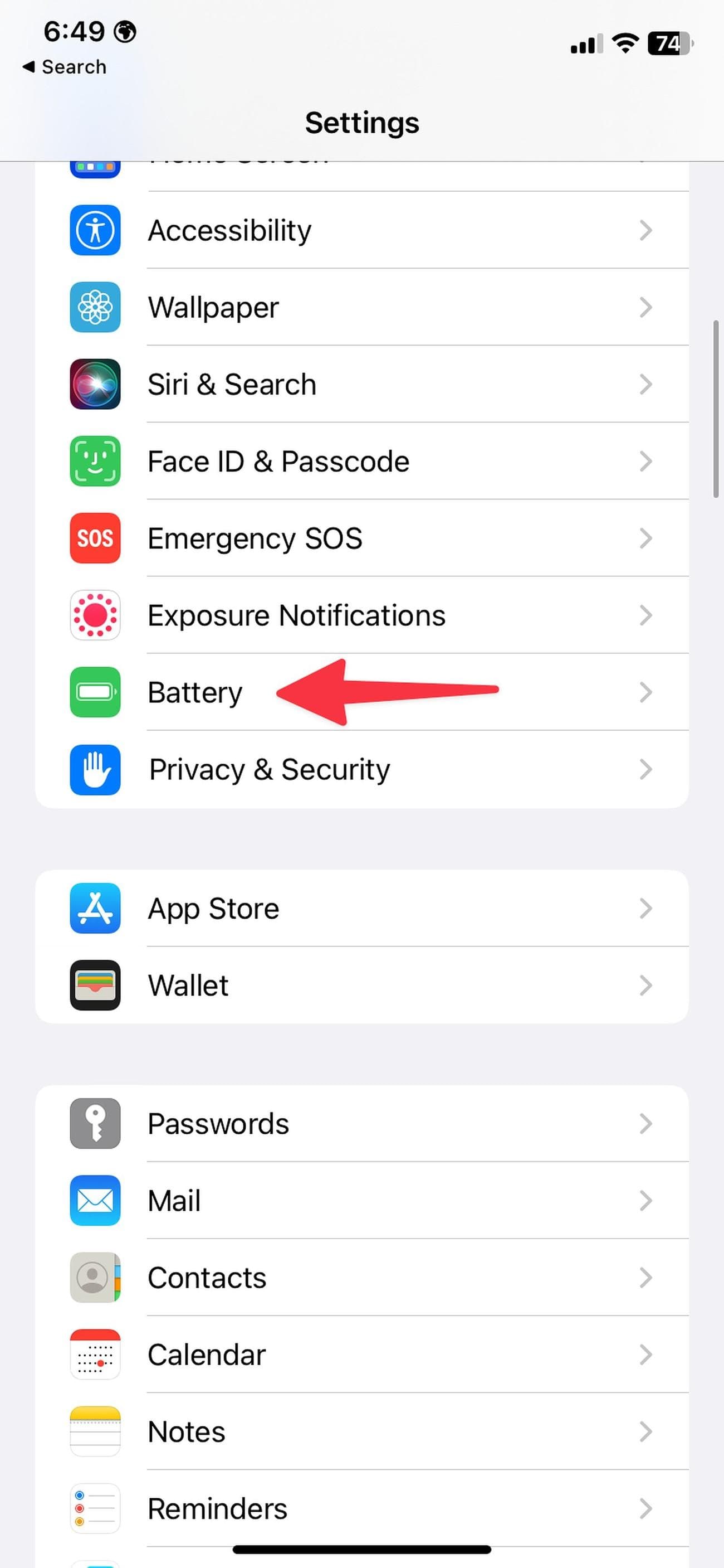 Μπαταρία στο iPhone