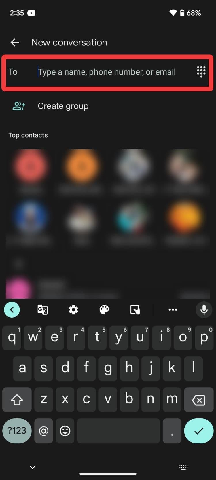 πληκτρολογήστε όνομα επαφής