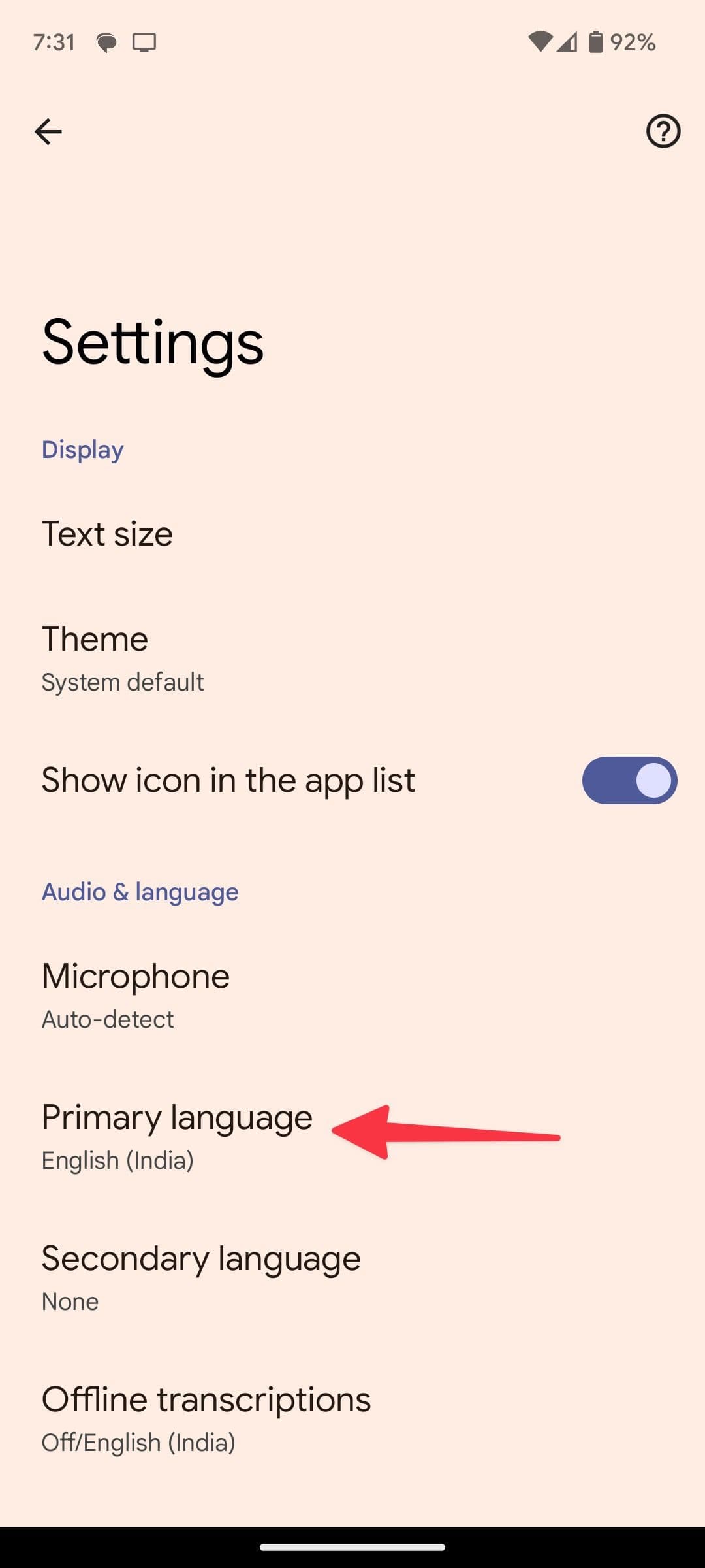download languages in live transcribe