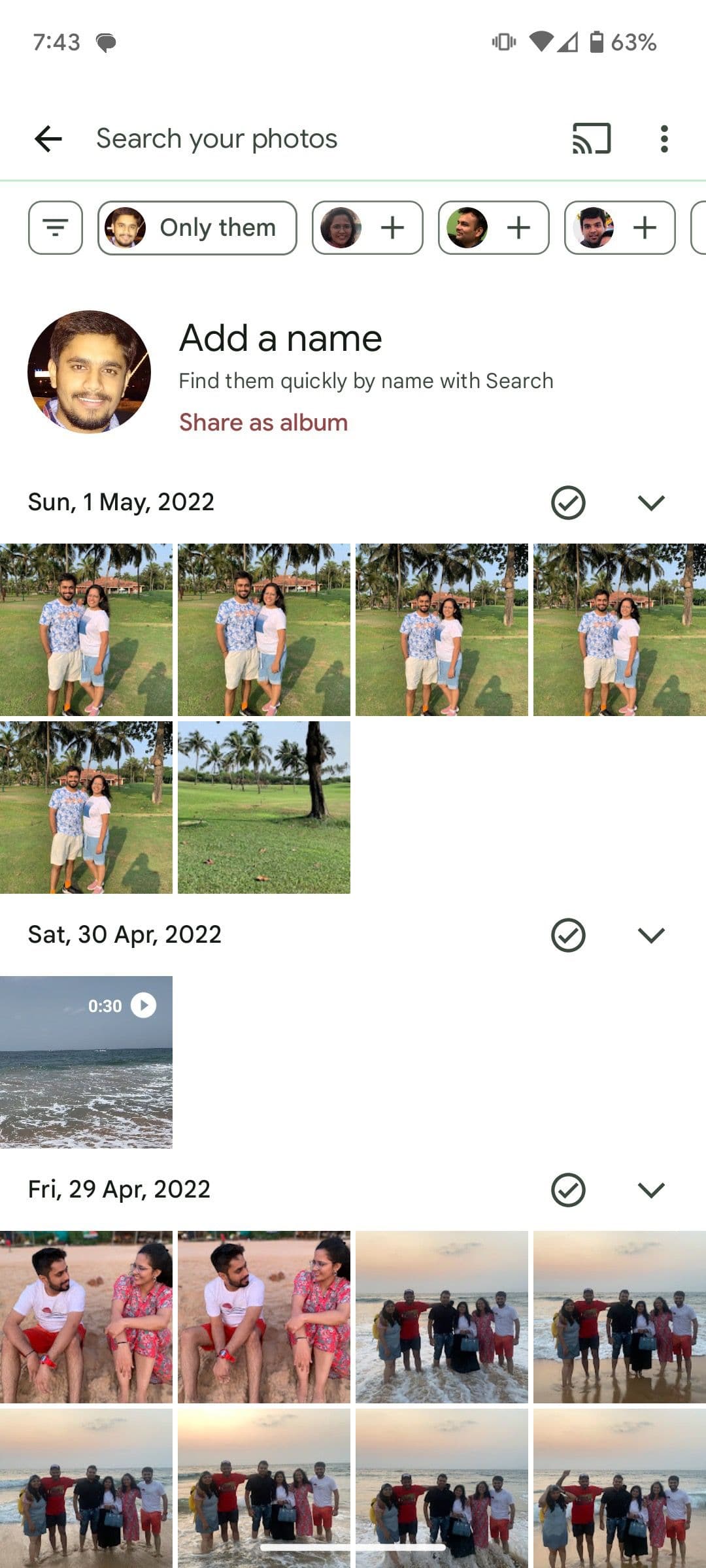 Προσθέστε ένα όνομα στις Φωτογραφίες Google