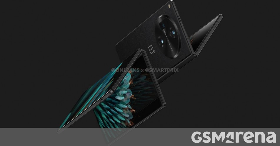 Επιφάνεια λεπτομερειών OnePlus Fold: Εσωτερικές οθόνες 7,8" και καλύμματος 6,3", μπαταρία 4.800 mAh
