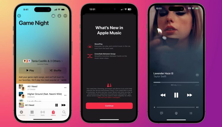 Η Apple Music στο iOS 17 παρουσιάζει το Crossfade, τις συλλογικές λίστες αναπαραγωγής και το νέο πρόγραμμα αναπαραγωγής μουσικής
