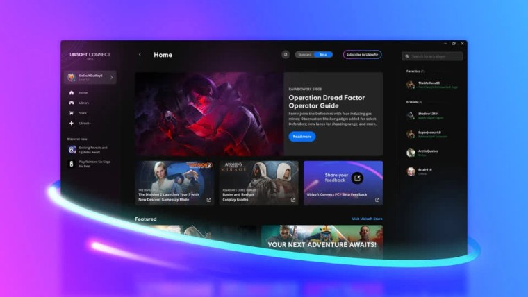 Η Ubisoft αναθεωρεί την εφαρμογή εκκίνησης Connect σε υπολογιστή με ανανέωση διεπαφής χρήστη, λειτουργίες κοινωνικής δικτύωσης και άλλα
