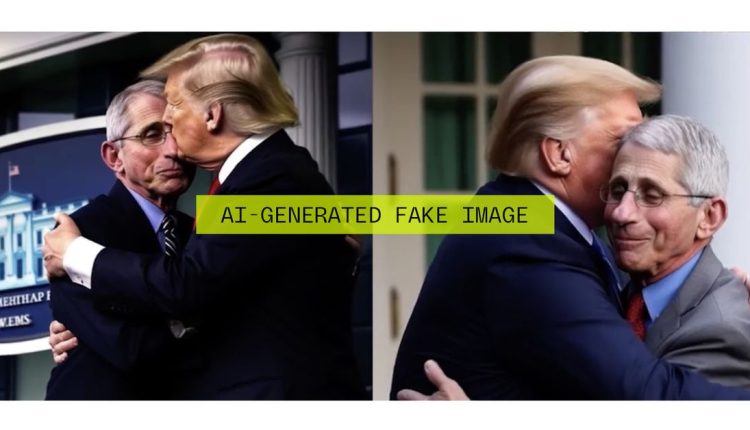 Η διαφήμιση επίθεσης DeSantis χρησιμοποιεί ψεύτικες εικόνες AI του Τραμπ να αγκαλιάζει τον Φάουτσι
