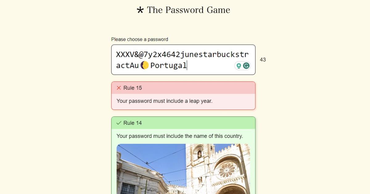 Θεωρώ τον εαυτό μου υπομονετικό άτομο, αλλά το "The Password Game" μπορεί να με σπάσει
