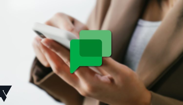 google chat logo superimposed on a pair of hands
