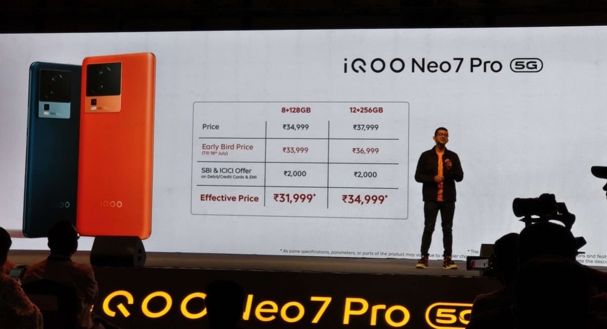 Το iQOO Neo 7 Pro είναι επίσημο με Snapdragon 8+ Gen 1 και γρήγορη φόρτιση 120W