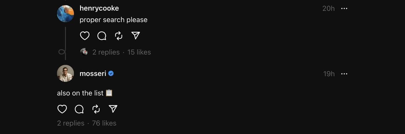 Βελτιωμένη αναζήτηση για νήματα