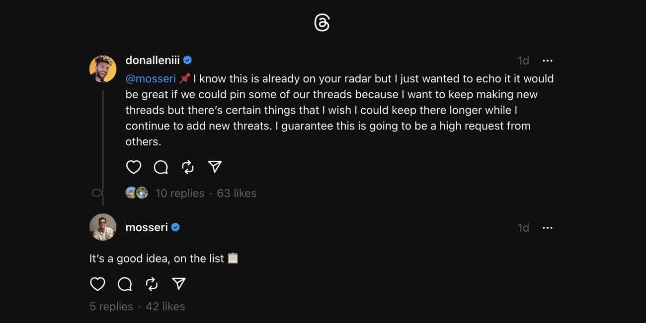 Καρφιτσώστε τα νήματα στην κορυφή