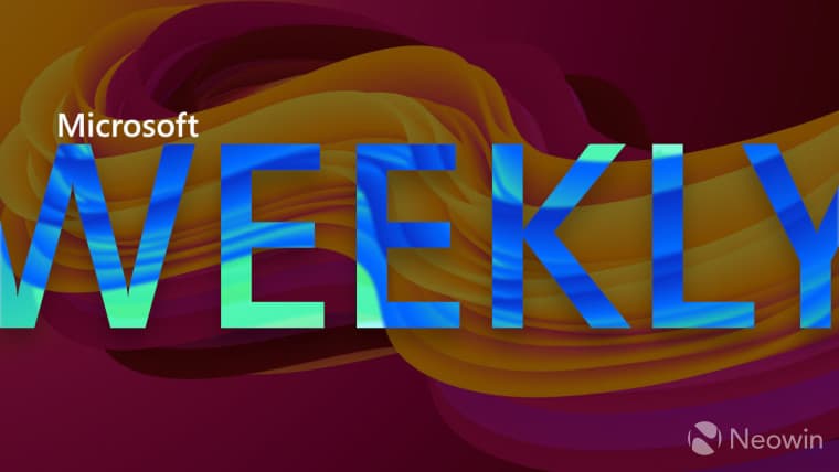 A Microsoft Weekly banner