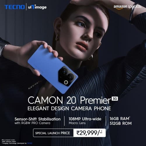 Το Tecno Camon 20 Premier κυκλοφόρησε στην Ινδία