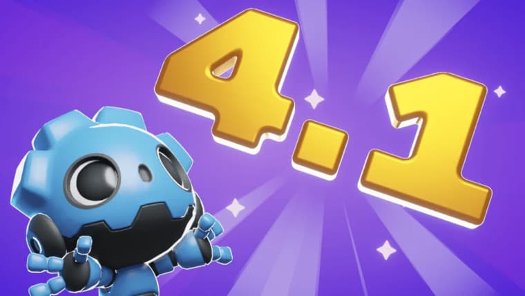 Godot robot next to the numbers 41