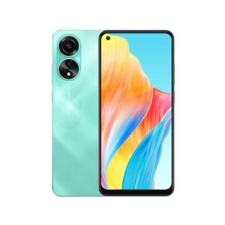 Oppo A78 4G σε Sea Green and Black Mist