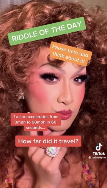 A screenshot of one of Santos' videos. 