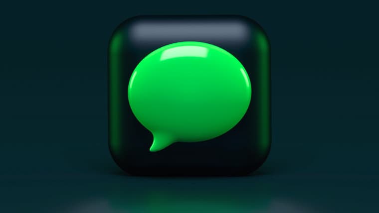 iMessage logo in 3D