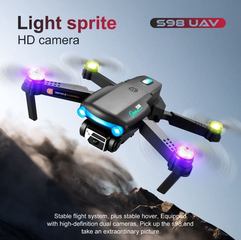 [#Ιστορικό_Χαμηλό] YLRC S98 - Νέο Drone με Obstacle Avoidance, One Key Take Off, gestures, Smart Follow κλπ από 19.6€!!
