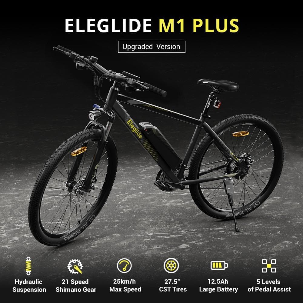 [#Ιστορικό_Χαμηλό] Eleglide M1 Plus : Ένα Mountain Bike με 21 ταχύτητες, τροχούς 27.5", και μεγάλη αυτονομία, στα 650€ απο Ευρώπη!