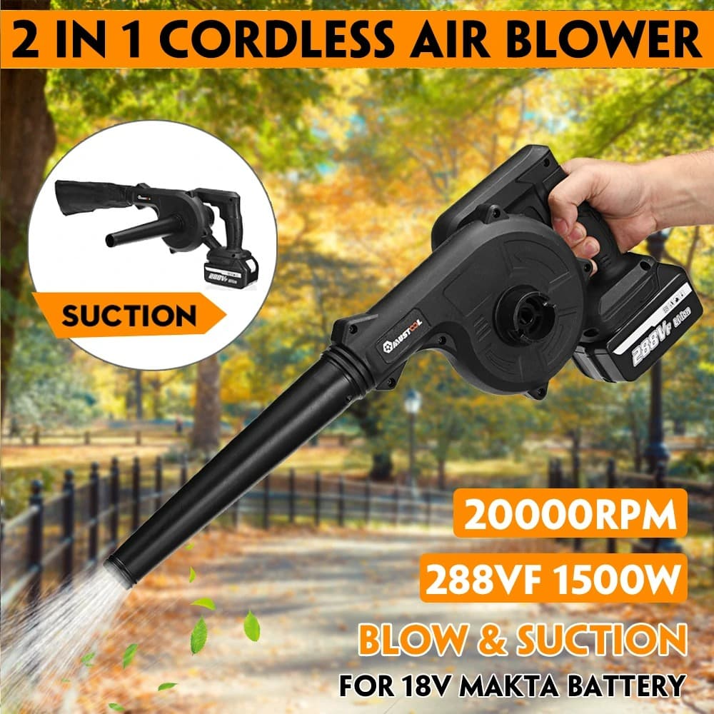 [#Ιστορικό_Χαμηλό] Ασύρματος φυσητήρας-απορροφητήρας μπαταρίας της Violeworks, με μοτέρ 1500W, και δύο μπαταρίες, στα 38.6€ απο Ευρώπη