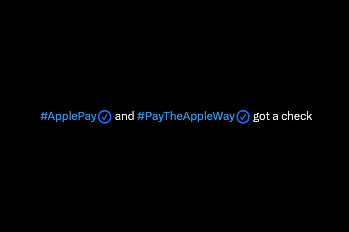 Apple adds hashflags to #ApplePay and #PayTheAppleWay