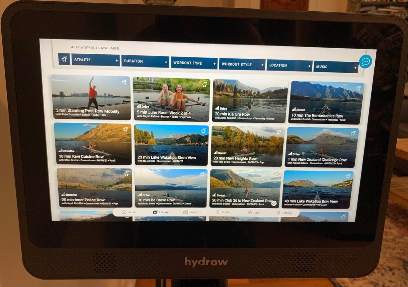 Το Hydrow Wave Rower είναι ένα από τα καλύτερα μηχανήματα κωπηλασίας.