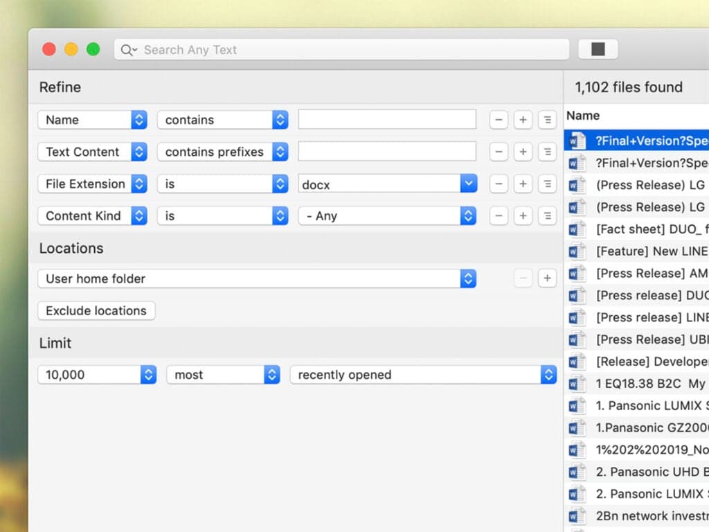 (34 $, με διαθέσιμη δωρεάν δοκιμή) μπορεί να πραγματοποιήσει αναζήτηση σε πολλούς φακέλους ταυτόχρονα, θα κάνει γρήγορη προεπισκόπηση των αρχείων για εσάς και θα διευκολύνει την εκτέλεση σύνθετων αναζητήσεων.