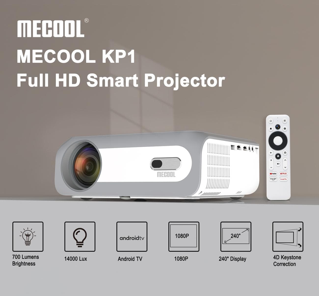 [#Ιστορικό_Χαμηλό] MECOOL KP1 : Ένας Full HD προτζέκτορας , με ενσωματωμένο Android TV Stick με Android TV 11!