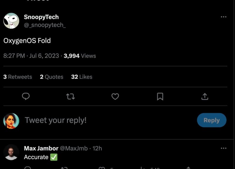 Διαρροή OxygenOS Fold