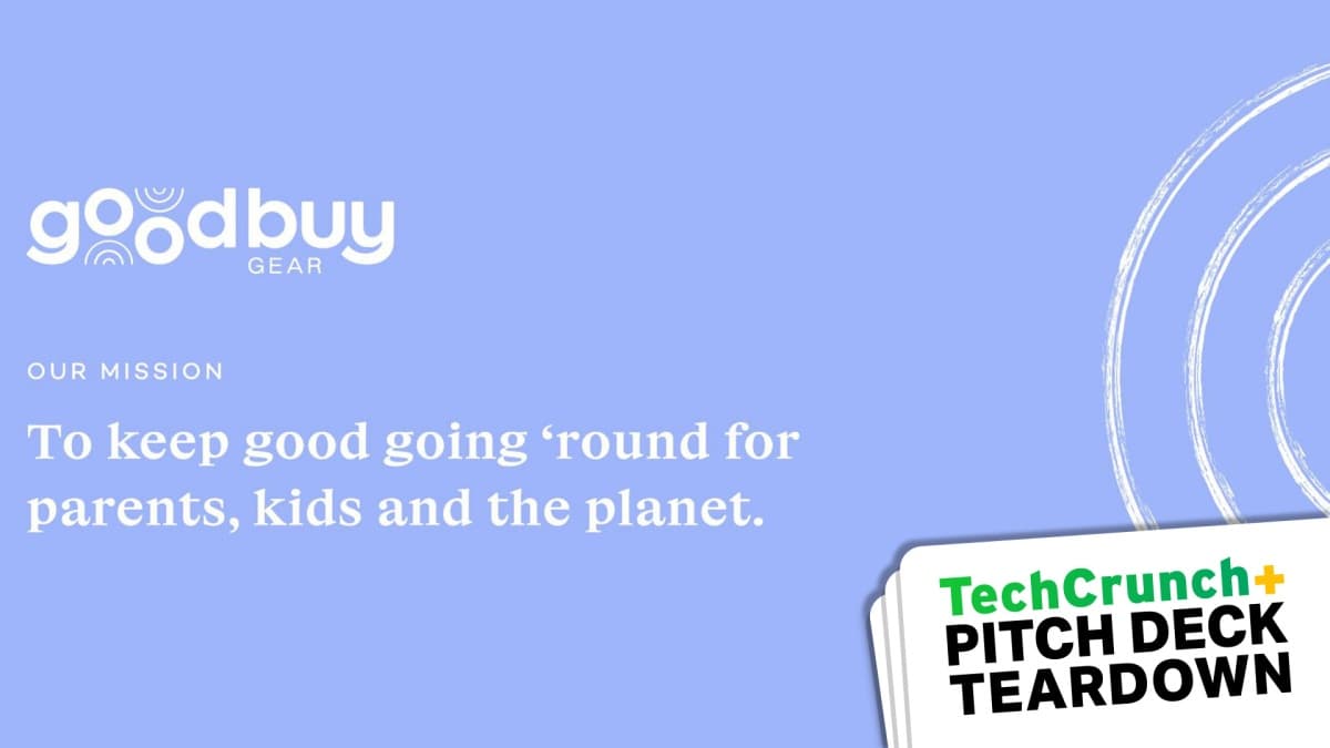 Sample Series A extension deck: GoodBuy Gear's $5M deck