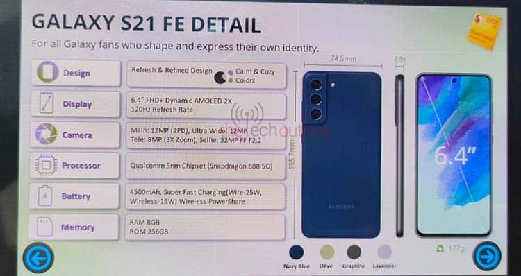 Προδιαγραφές Samsung Galaxy S21 FE 2023 The Tech Outlook