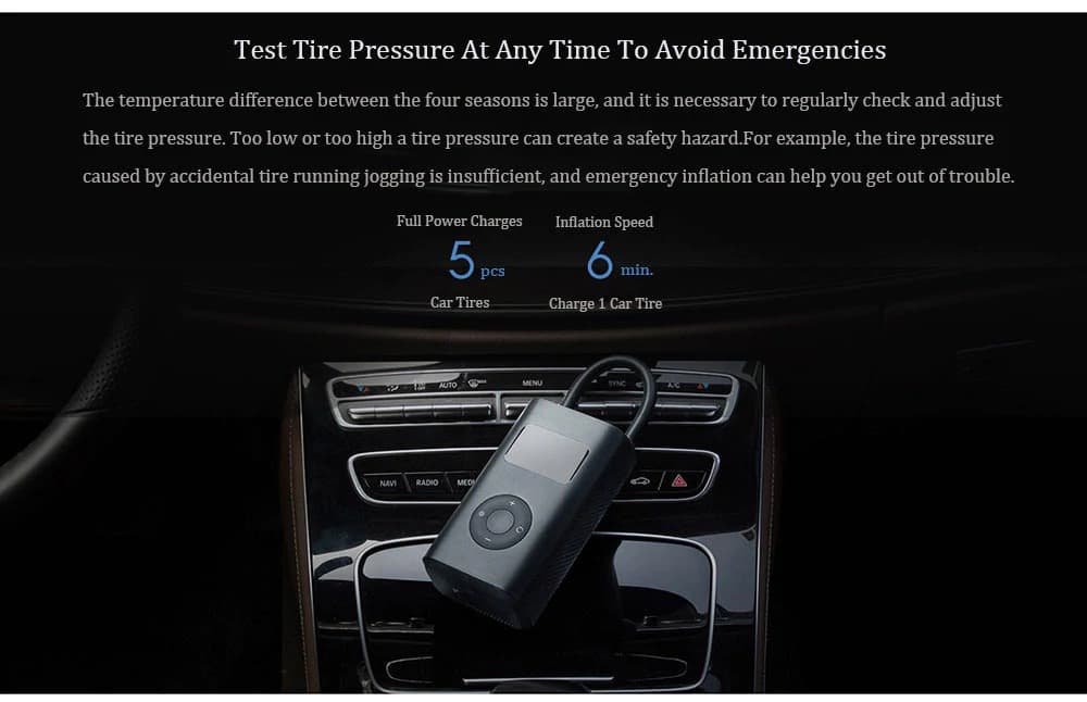 Xiaomi mini inflatable treasure pump air compressor battery