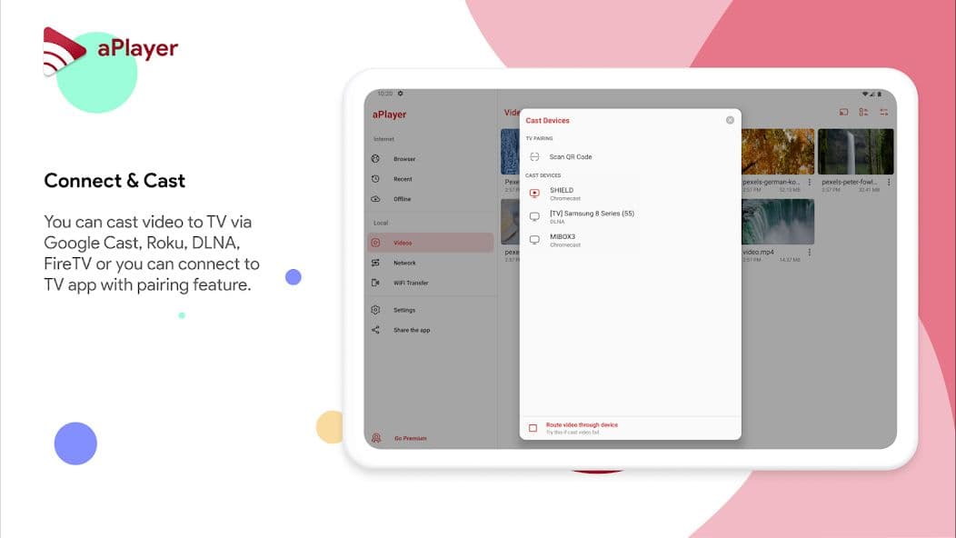 στυλιζαρισμένη ταμπλέτα σε λευκό και ροζ φόντο