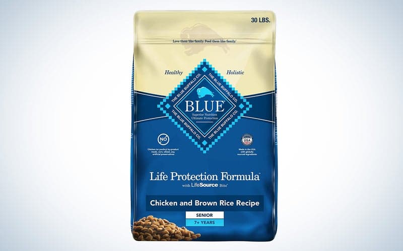 The best dog food for seniors Blue Buffalo life protection