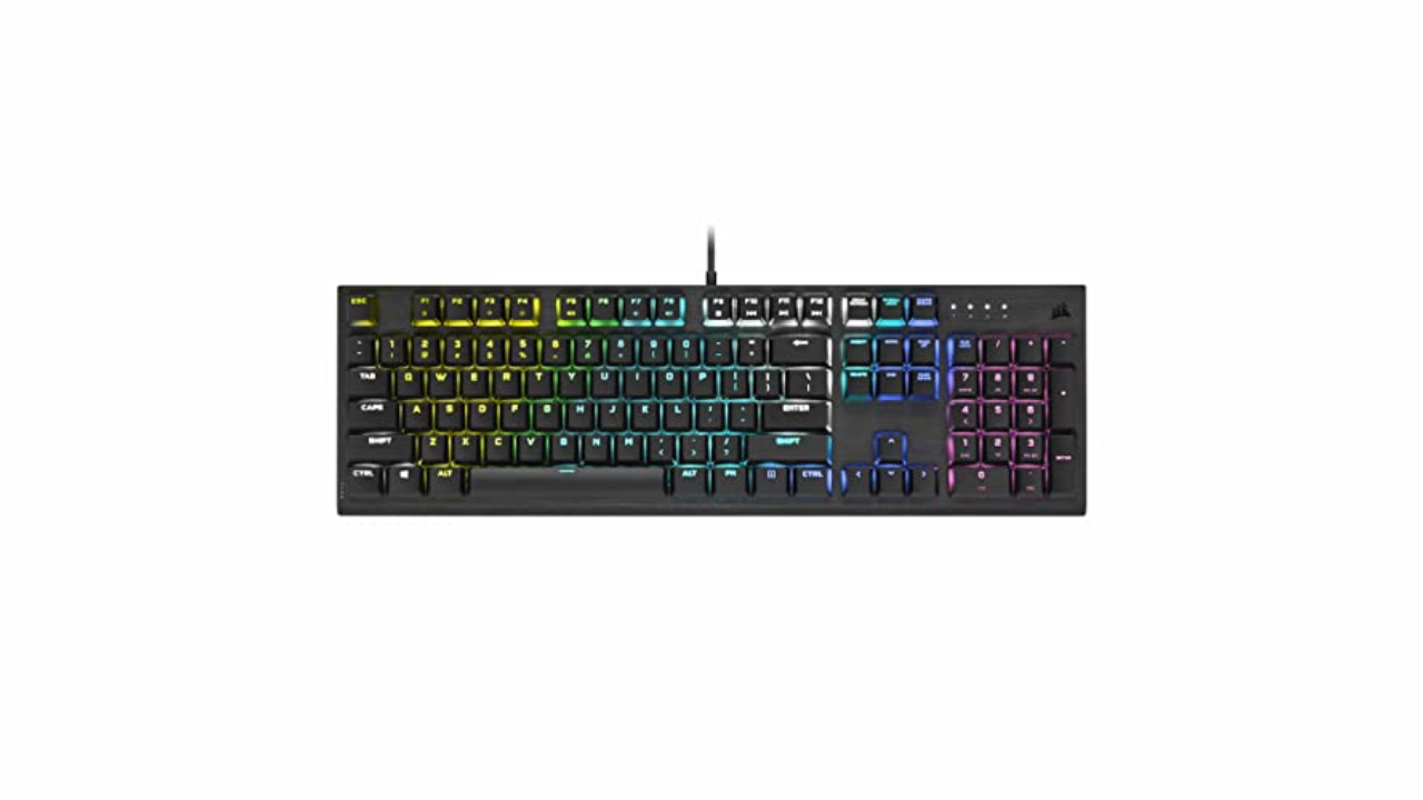 Μηχανικό πληκτρολόγιο παιχνιδιών Corsair K60 RGB Pro χαμηλού προφίλ
