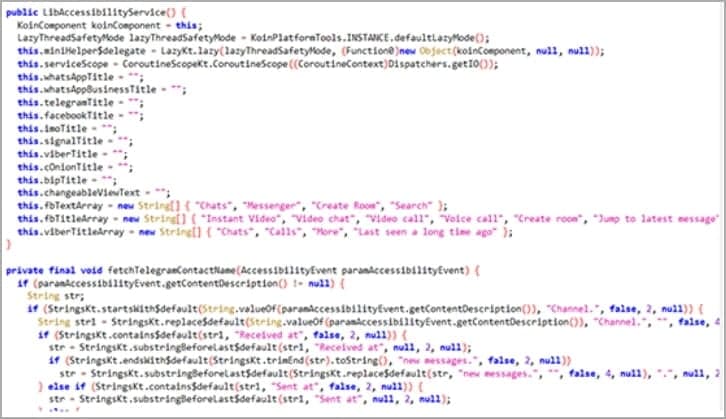 Μονάδα που παρακολουθεί άλλες εφαρμογές συνομιλίας στη συσκευή