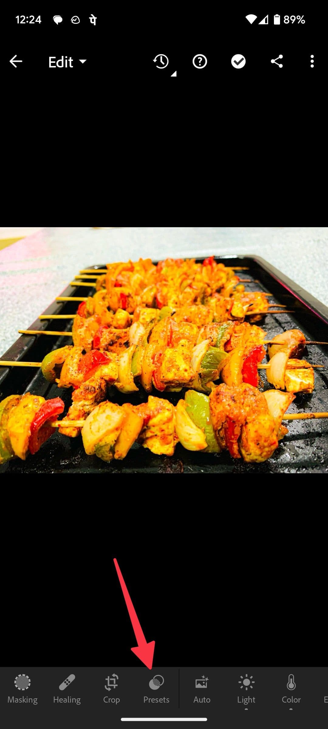 open presets in Lightroom