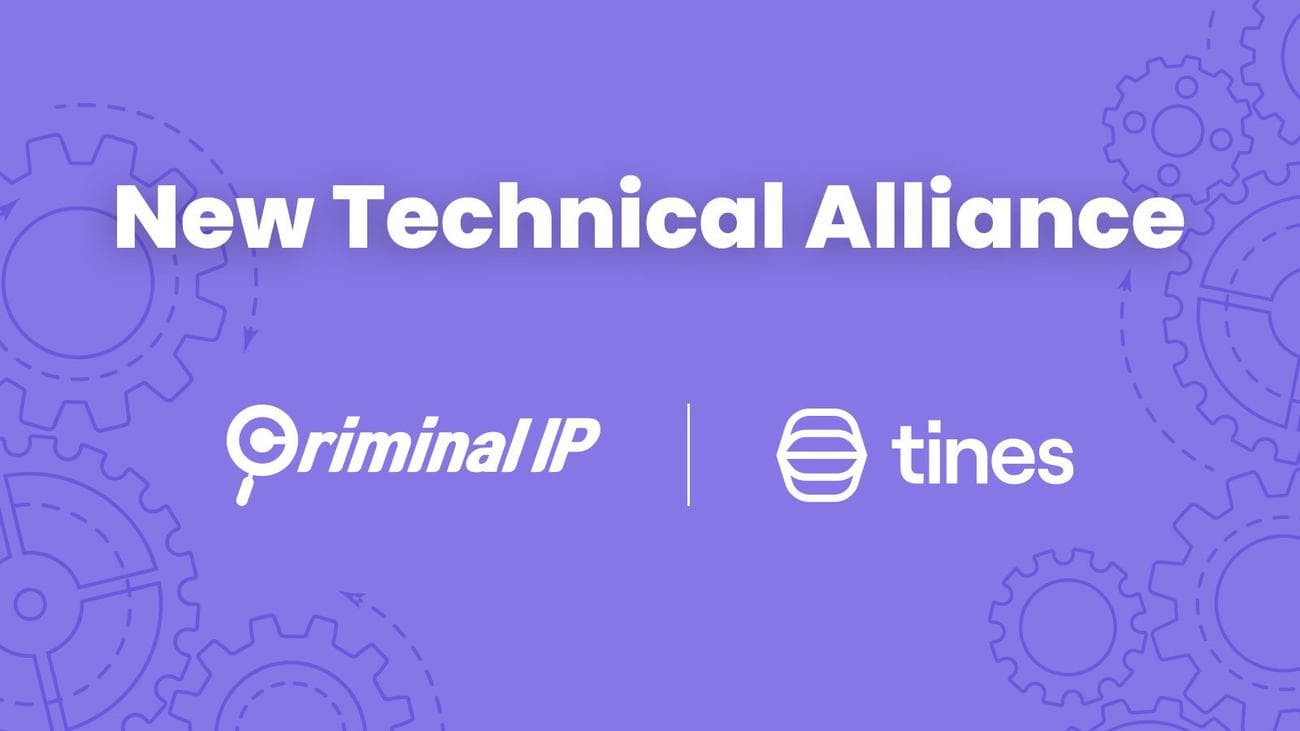 Criminal IP + Tines partnership
