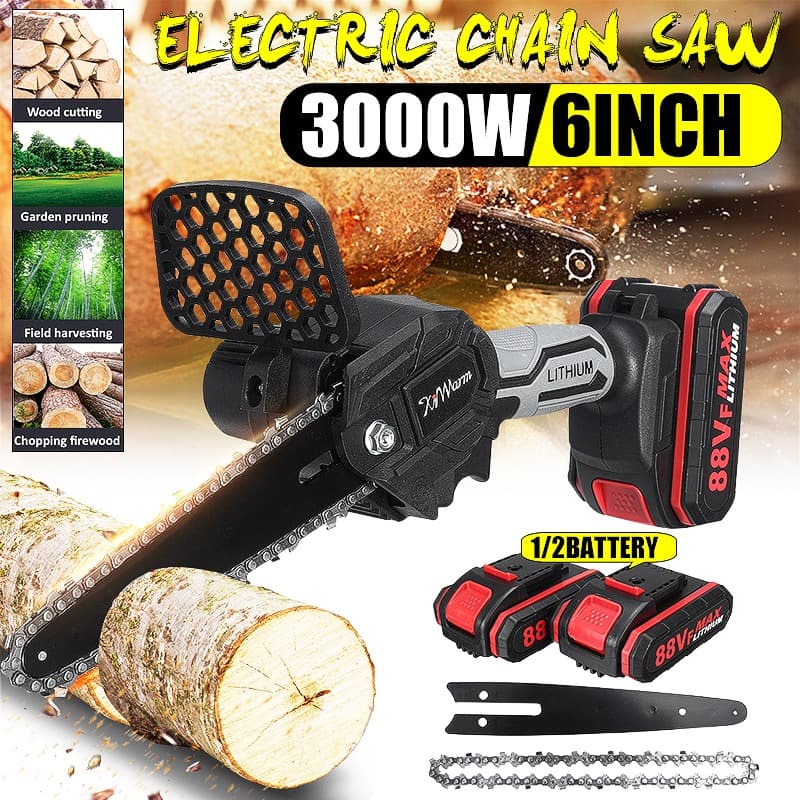 [#Ιστορικό_χαμηλό] Μινι αλυσοπρίονο μπαταρίας της Violeworks, με λάμα 6", με 2 μπαταρίες στα 31€!